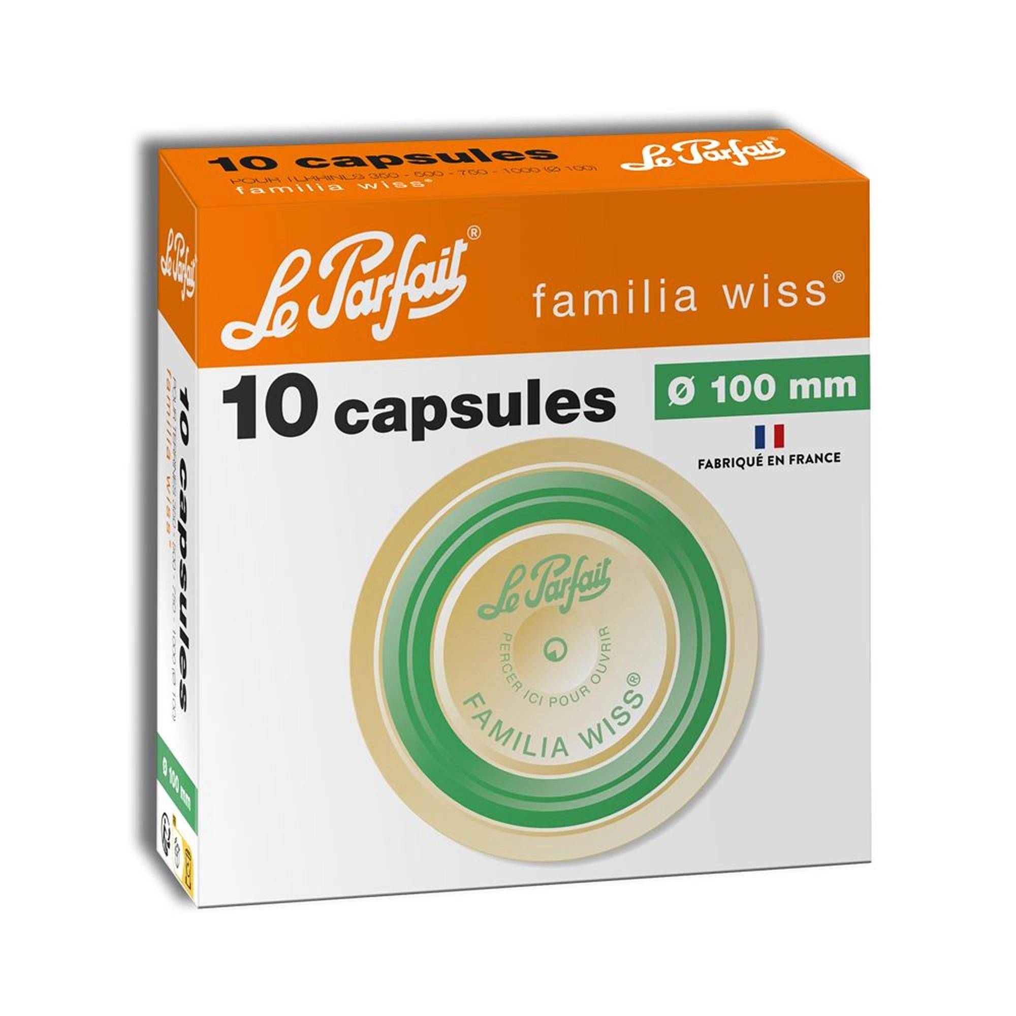 Le Parfait - Capsules "Familia Wiss" ø100 mm x10 - Le Parfait® - Image 3