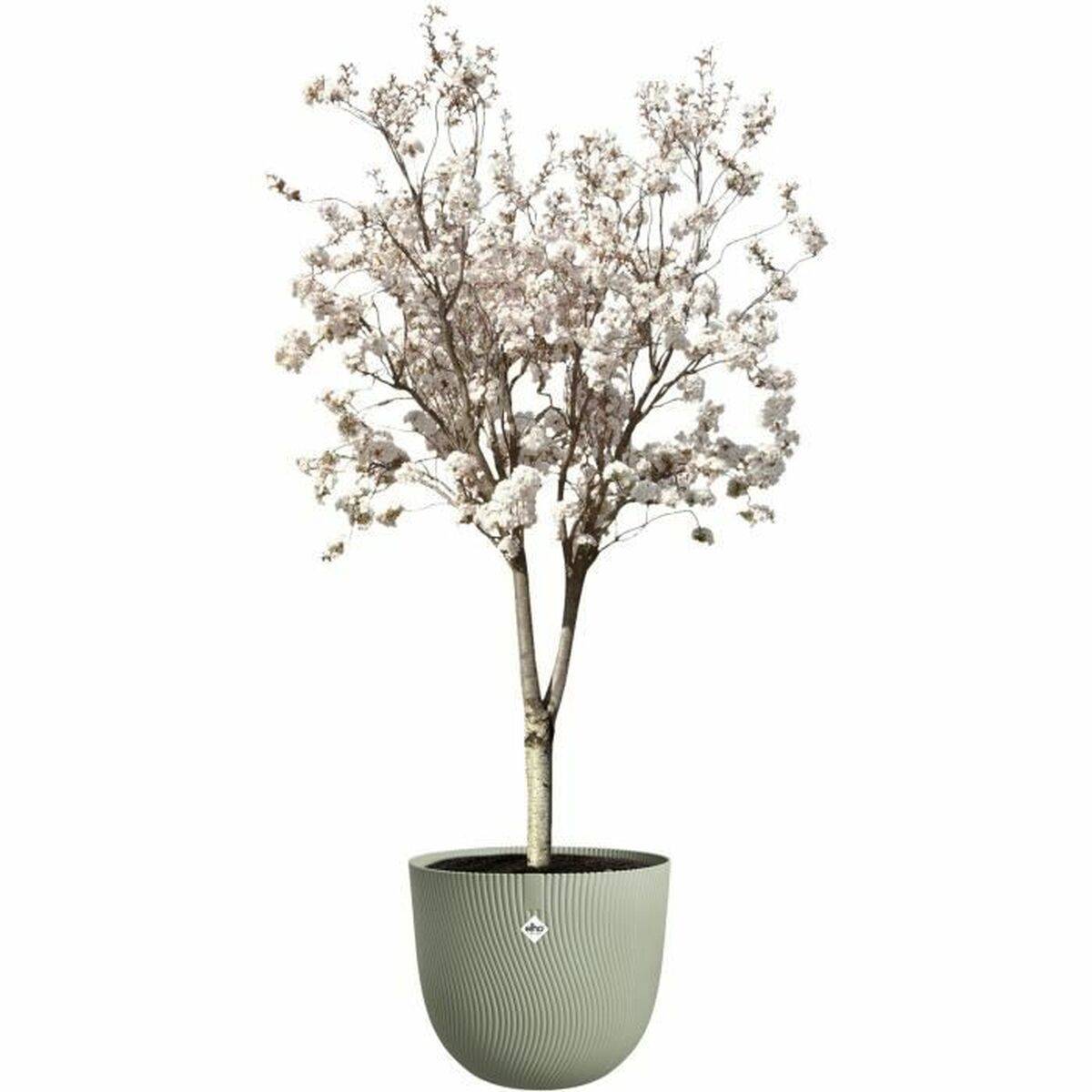Pot de fleurs rond en plastique recyclé vert Ø 47 x H 40 cm - Elho - Image 3
