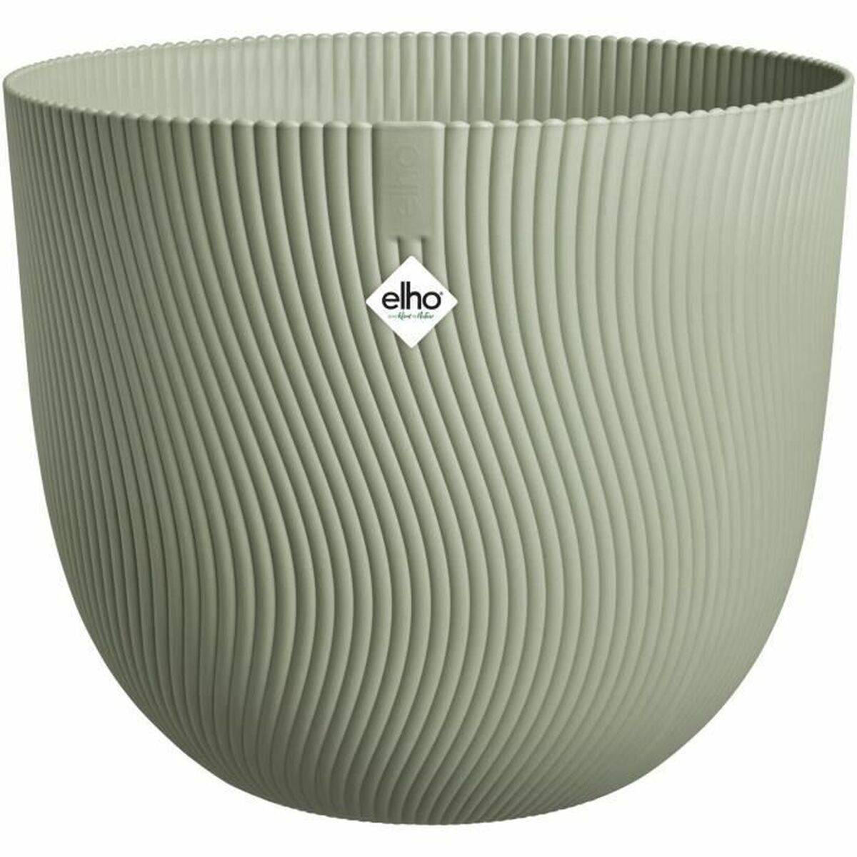Pot de fleurs rond en plastique recyclé vert Ø 47 x H 40 cm - Elho - Image 2