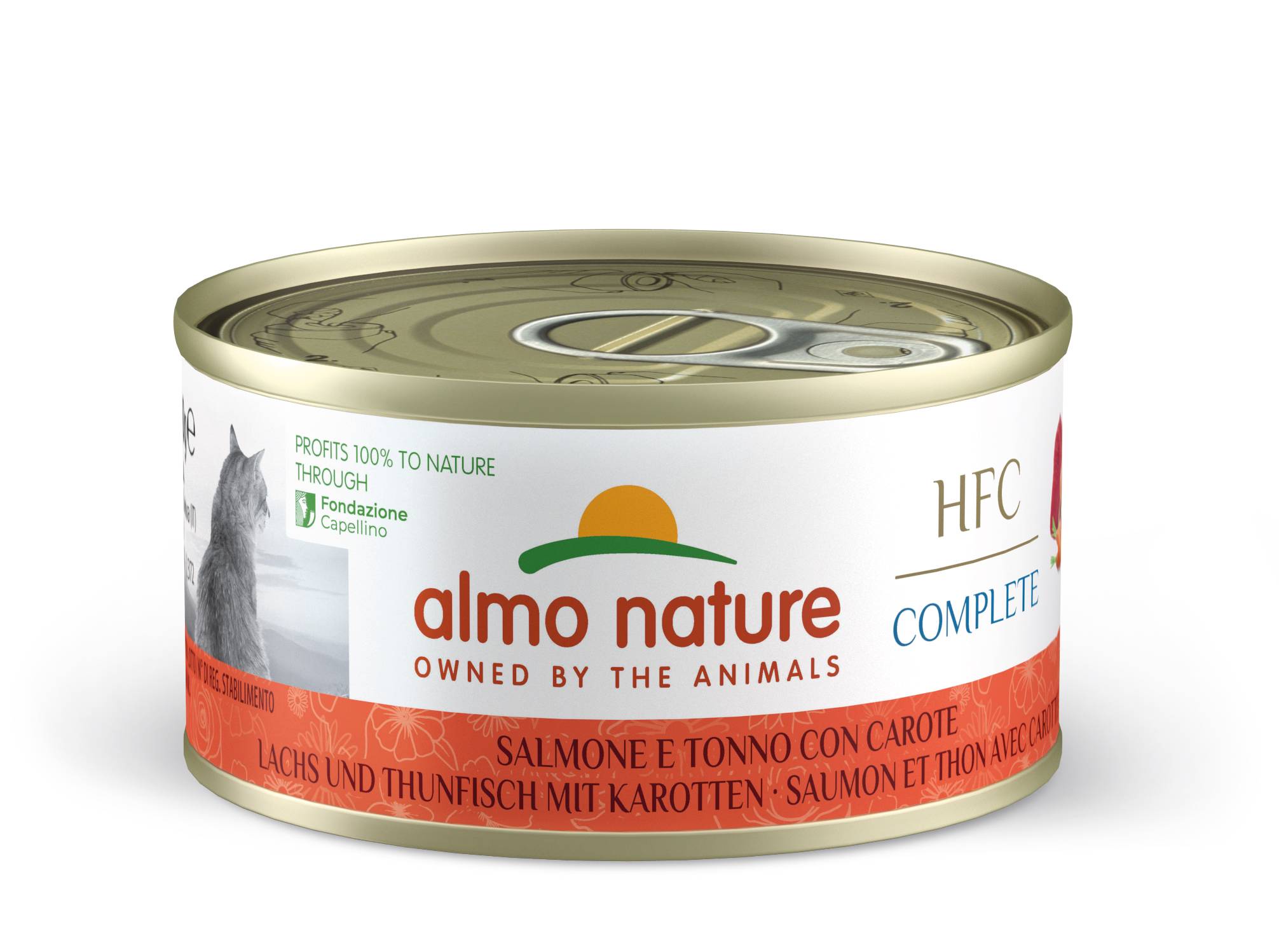 Almo Nature - Pâtée complète HFC sans céréales pour chat complete grain free au saumon & thon 70 gr - ALMO NATURE