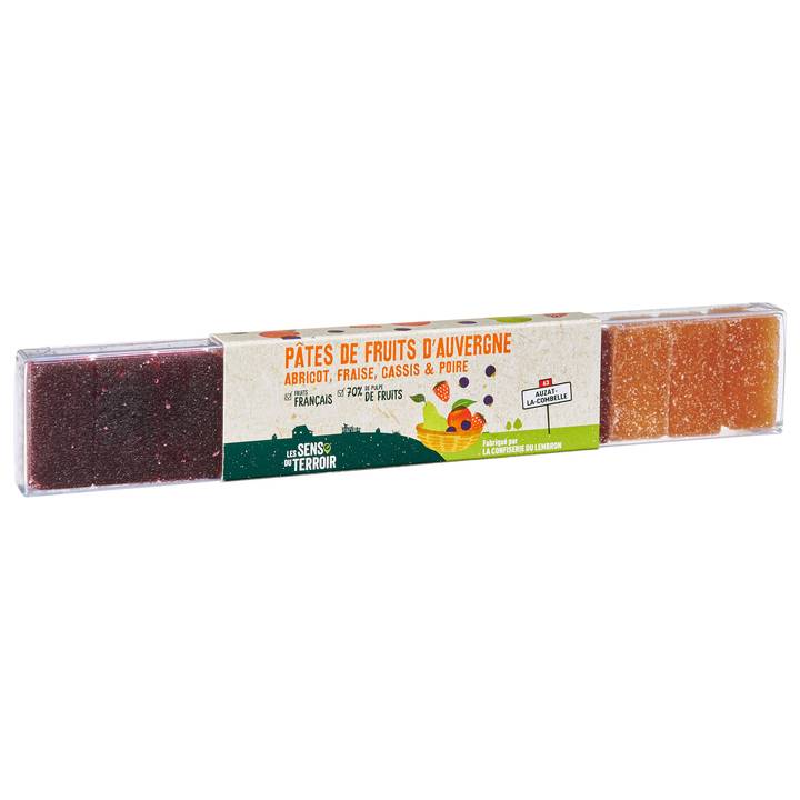 Les Sens du Terroir - Pâtes de fruits d'Auvergne 120 g  - Les Sens du Terroir