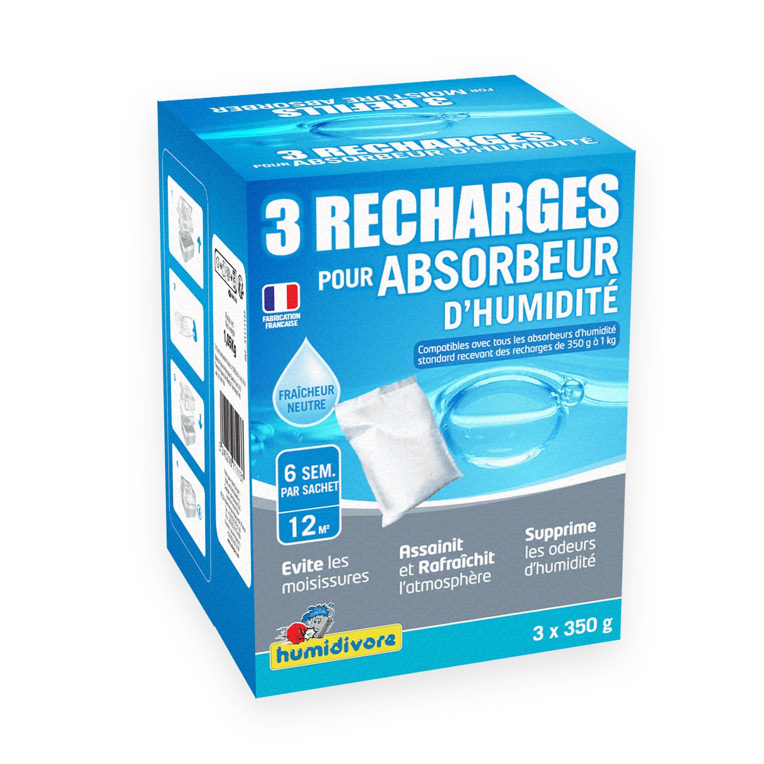 O2frepak 200 Sachets Déshydratants 5G - Absorbeur D'humidité, Anti-moisissure - Format 5 Grammes