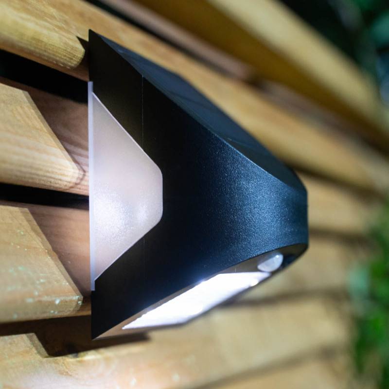 xanlite - Aplique híbrido solar + USB recargable, IP54, 350 lúmenes, 5000K, Blanco frío, display 12pcs - Imagen 5