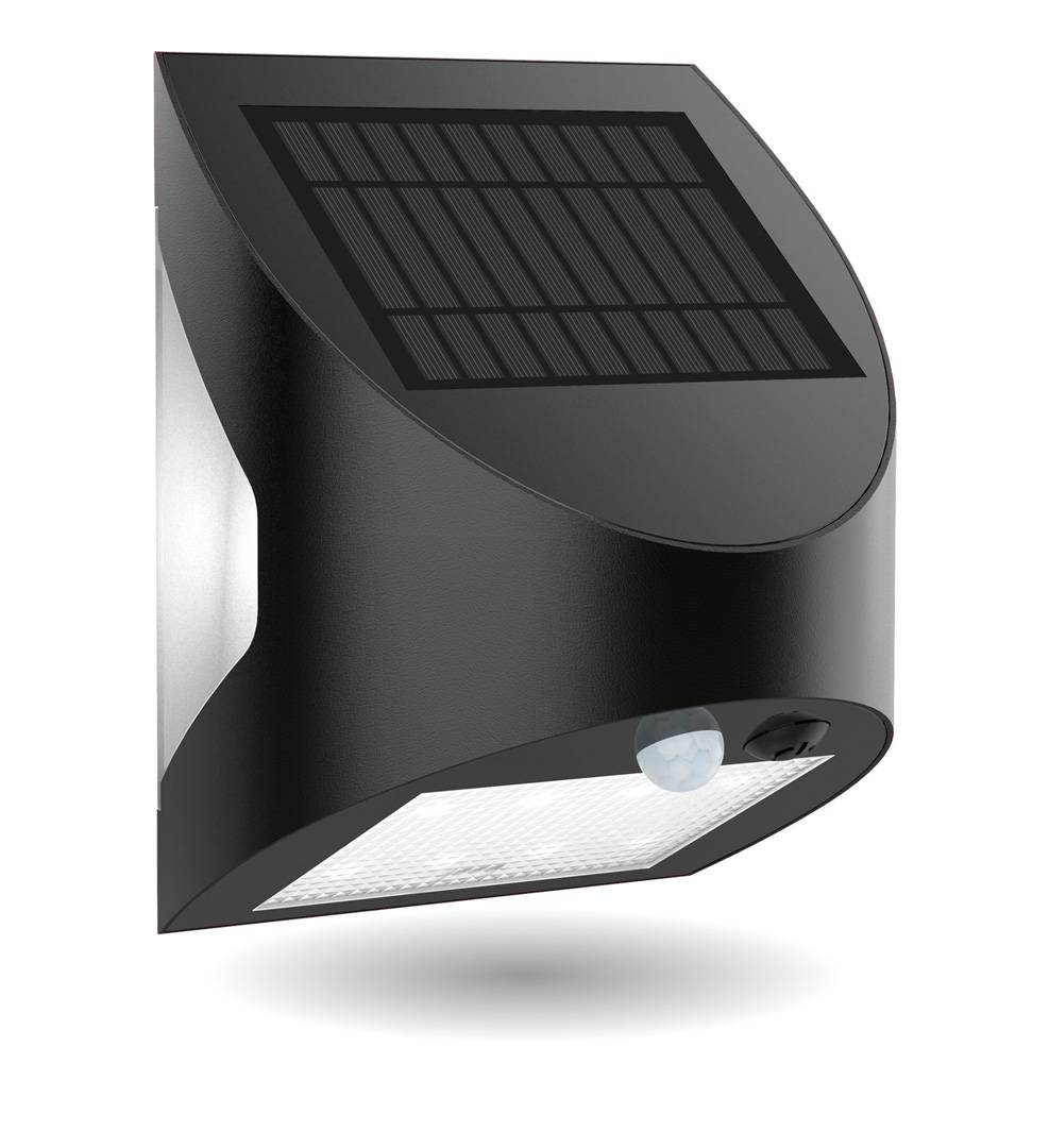 xanlite - Aplique híbrido solar + USB recargable, IP54, 350 lúmenes, 5000K, Blanco frío, display 12pcs - Imagen 8