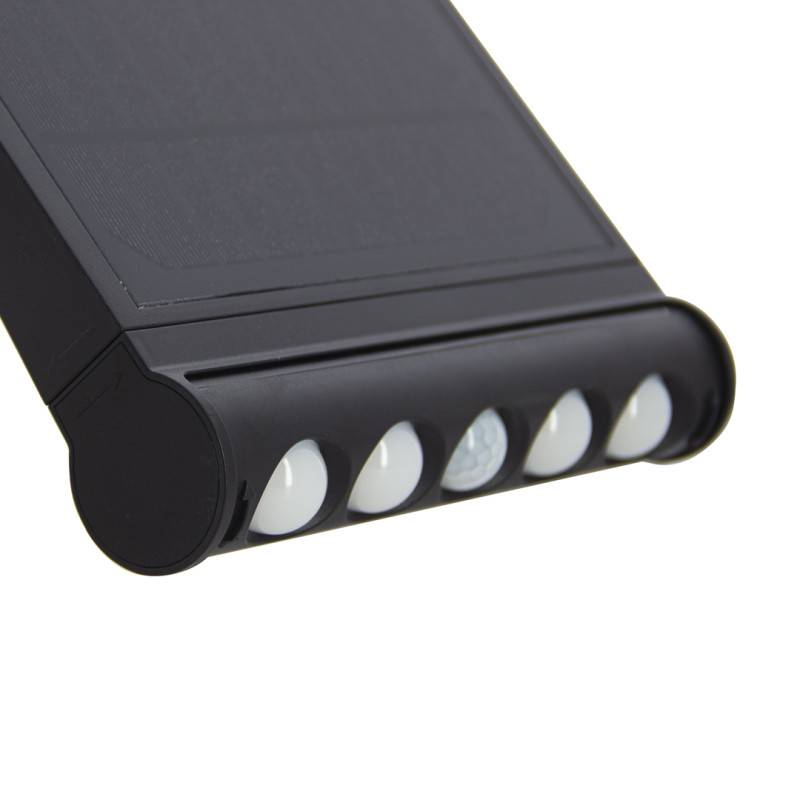 xanlite - Réglette solaire LED avec panneau déporté noir, 8 modes d'éclairage, IP65, 1000 Lumens, Blanc froid - Image 1