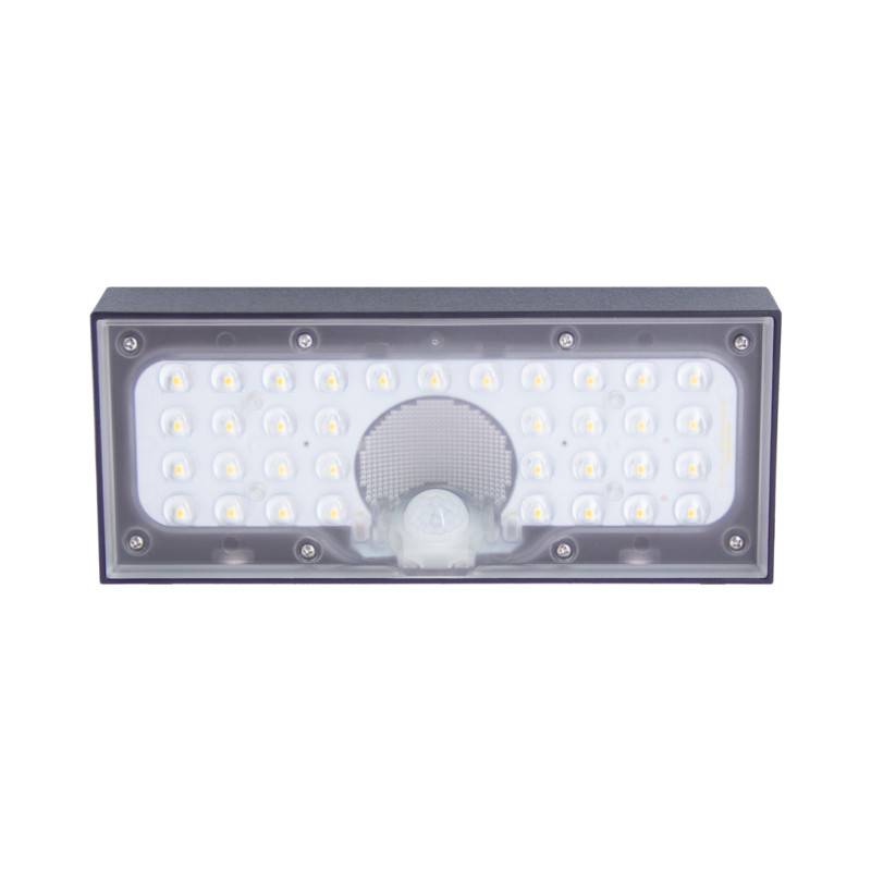 xanlite - Applique solaire LED noire, détecteur de mouvement désactivable, IP44, 900 Lm, 4000K, Blanc neutre - Image 3