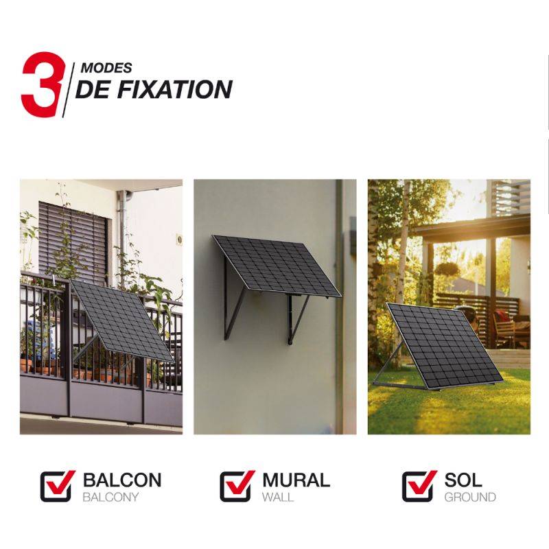 xanlite - Kit solaire Plug&Play Advanced 500W, IP67, onduleur WiFi, câble 3M, 3 modes de fixation - Image 7
