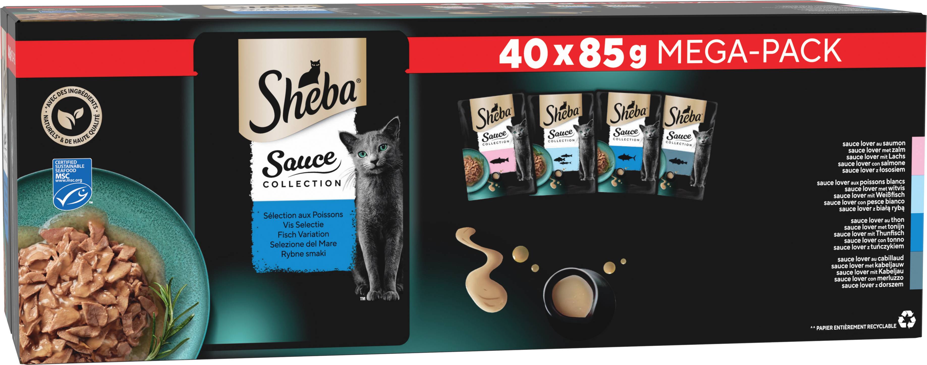 Sheba - Sheba Selections  aux poissons 40x85g