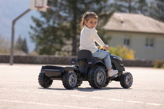 Smoby - TRACTEUR FARMER XL BLACK+REMORQUE - Image 8