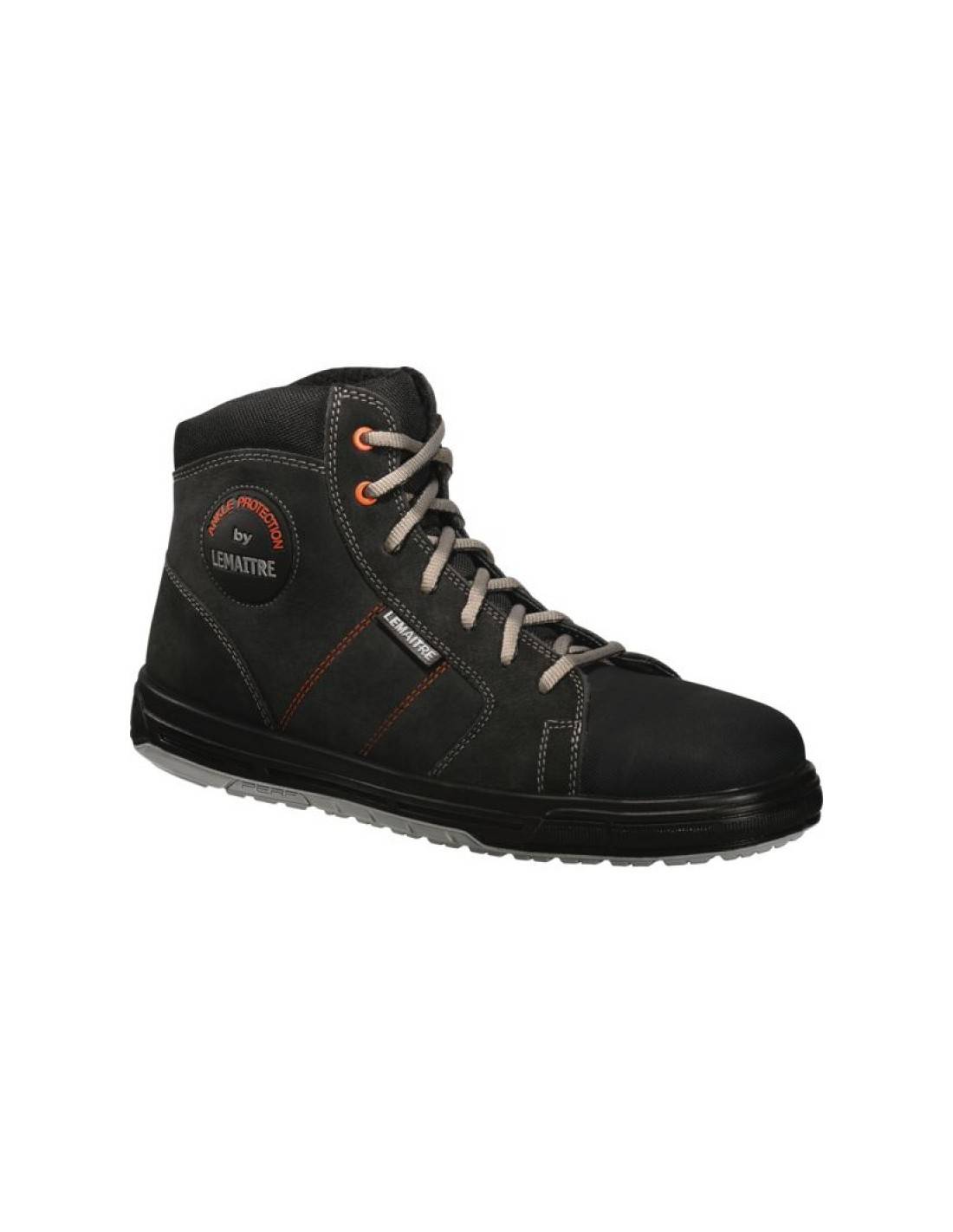 Baskets de sécurité hautes SAXO S3 SRC en cuir noir P43 - Lemaitre