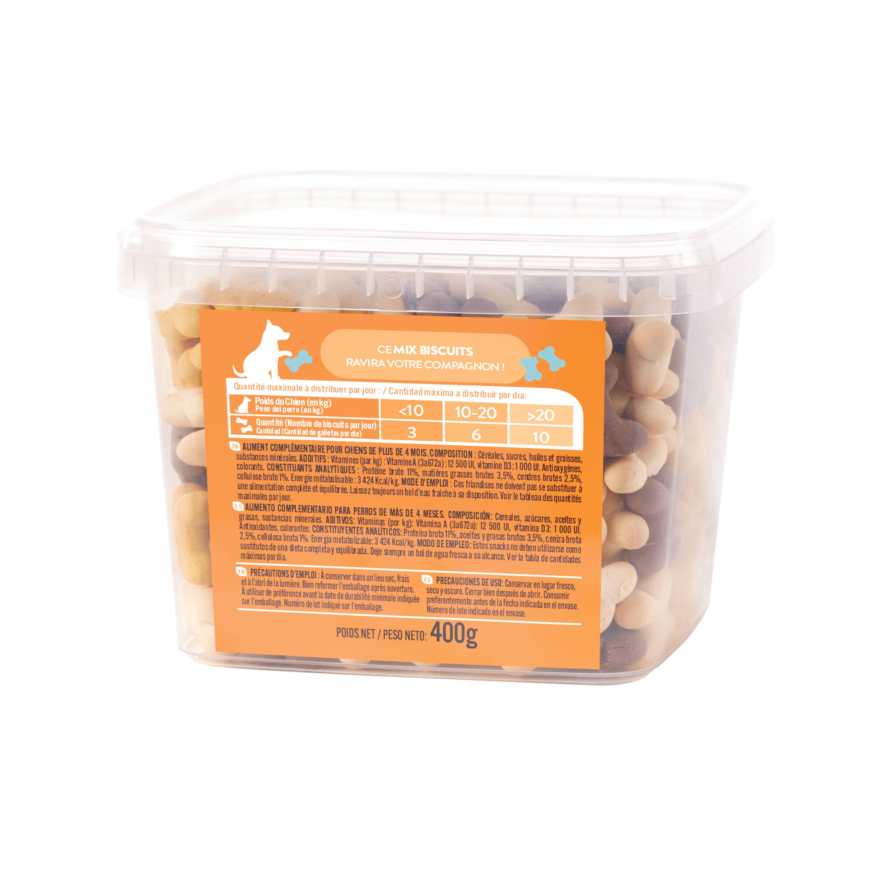 Pure Family - Seau biscuits mini os - 400 g - PURE FAMILY - Imagen 1
