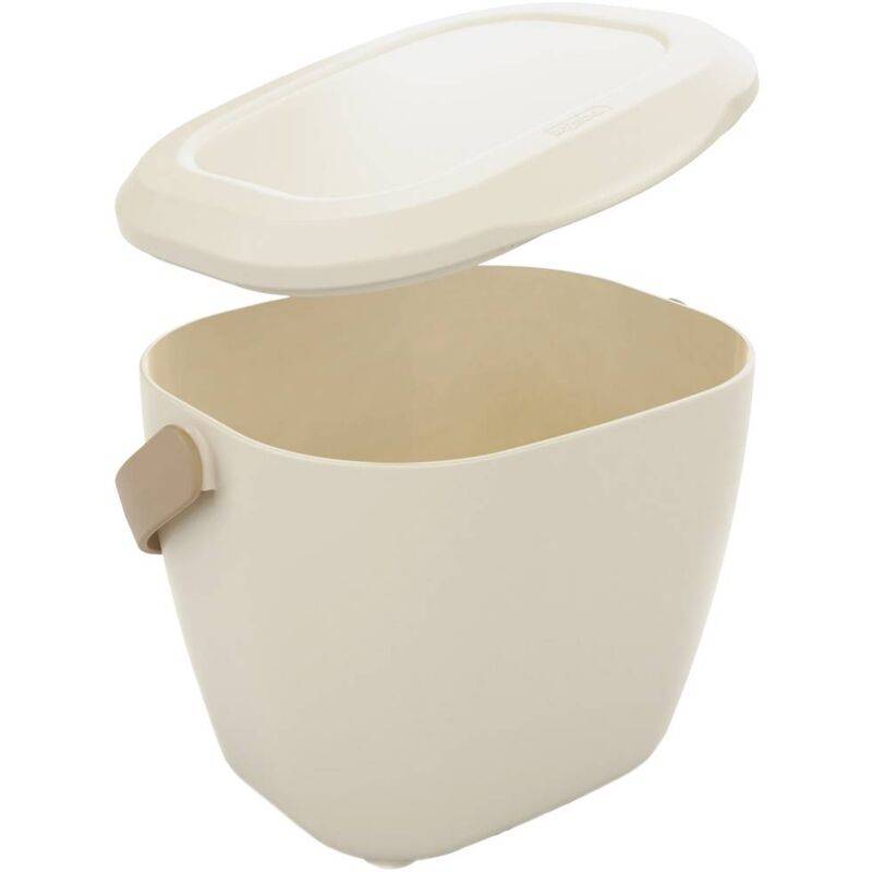 Cubo de compost Bokashi plástico blanco crema L.21.6 cm l.18.2 cm H.17.7 cm - Hozelock - Imagen 3