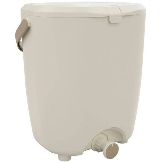 Composteur Bokashi plastique blanc crème L.25.1 cm l.30.3 cm H.34.5 cm - Hozelock - Image 1
