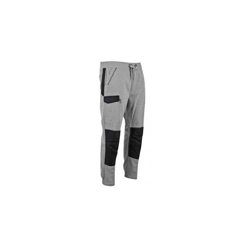Pantalon jogging molleton élastique gris L.600 cm l.400 cm H.27 cm - Lma
