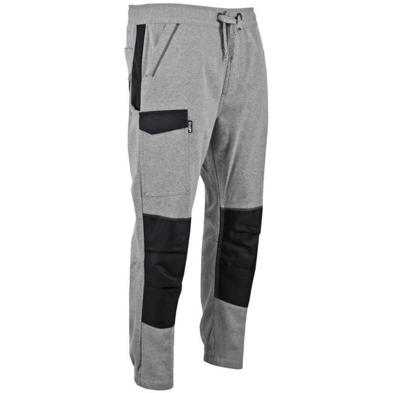 Pantalon jogging molleton élastique gris L.600 cm l.400 cm H.27 cm - Lma - Image 2