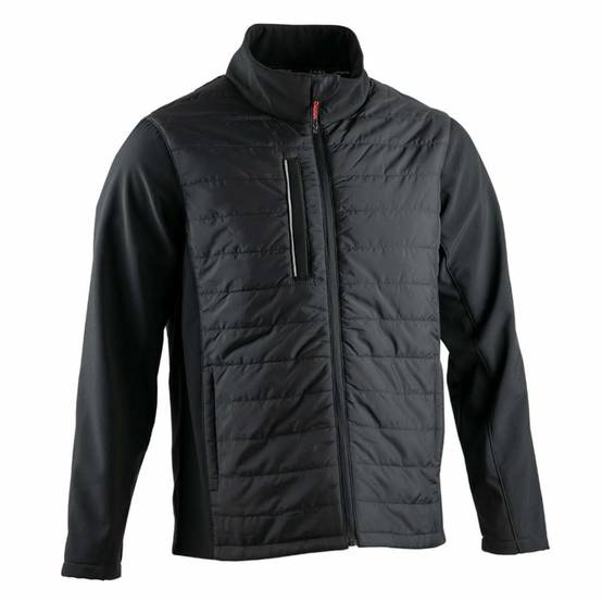 Veste bi-matière microfibre noir 300 g-m2 L.350 cm l.420 cm H.50 cm - Lma - Image 2