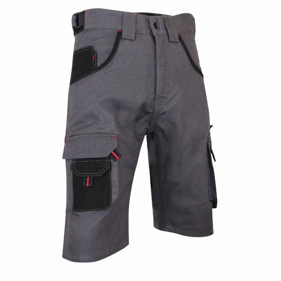 Bermuda de travail bicolore coton/polyester gris/noir taille 42 - Lma - Image 2