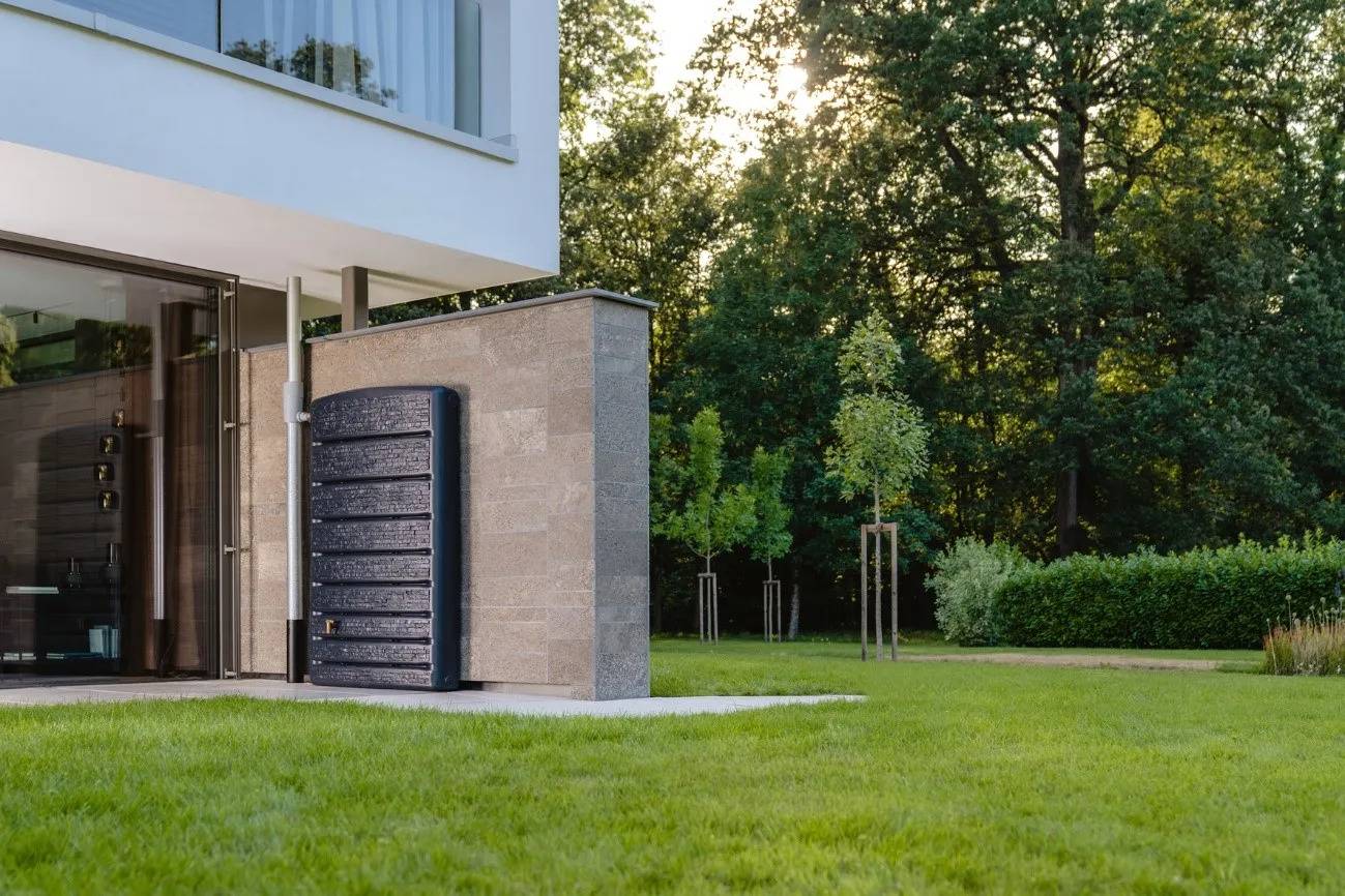 Garantia - Récupérateur d'eau de pluie 400L mural robinet inclus gris granite ExtraSlim - GRAF - Imagen 3