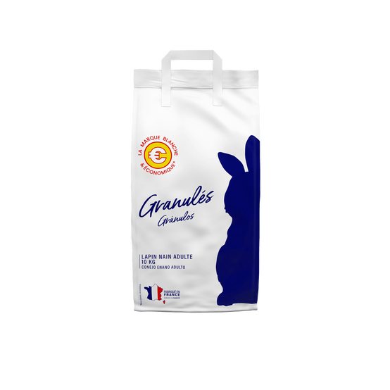 Marque Blanche et Economique - Aliment complet pour lapins nains - 10 kg - Image 1