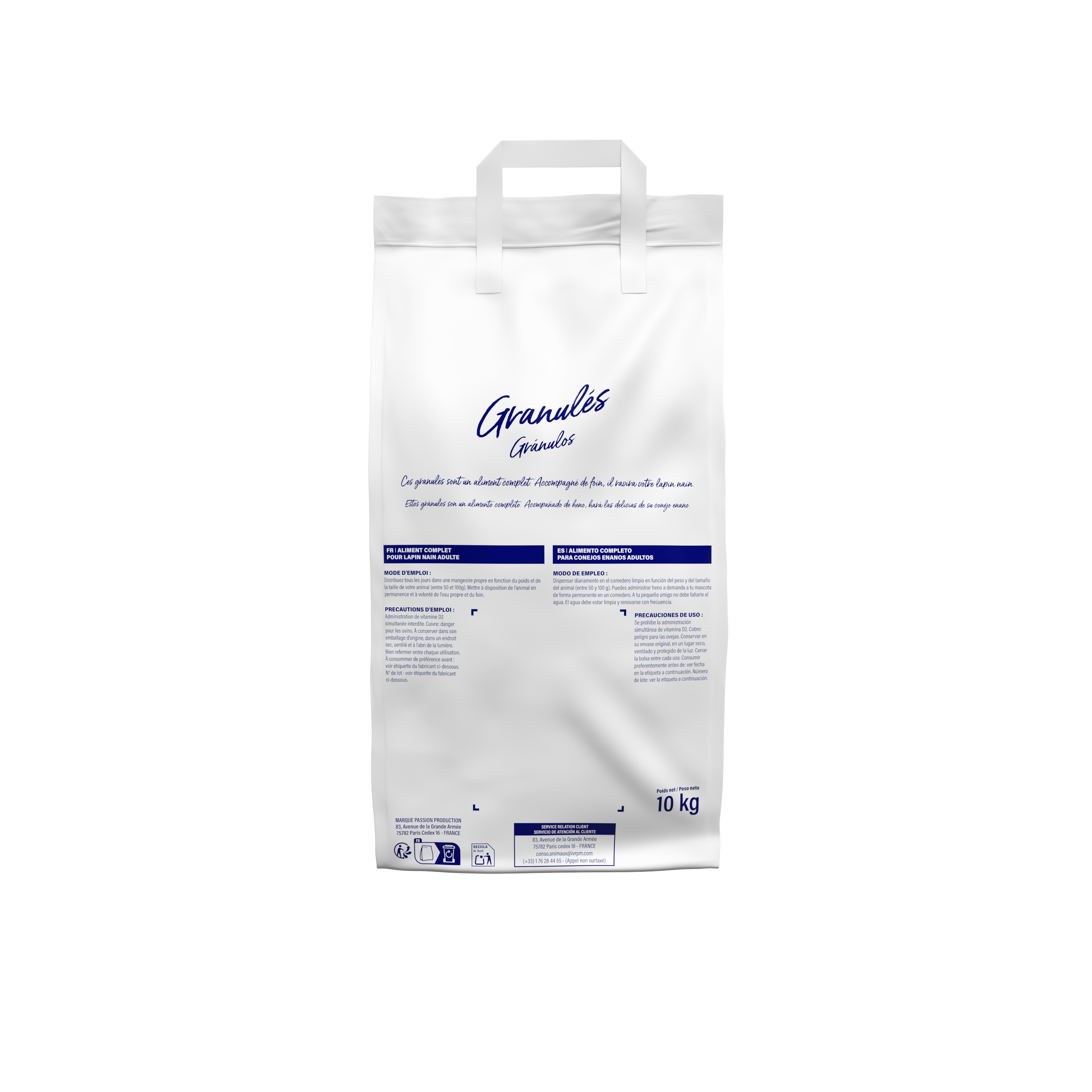 Marque Blanche et Economique - Aliment complet pour lapins nains - 10 kg - Image 3
