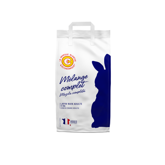 Marque Blanche et Economique - Mélange complet pour lapins nains - 4 kg - Image 1