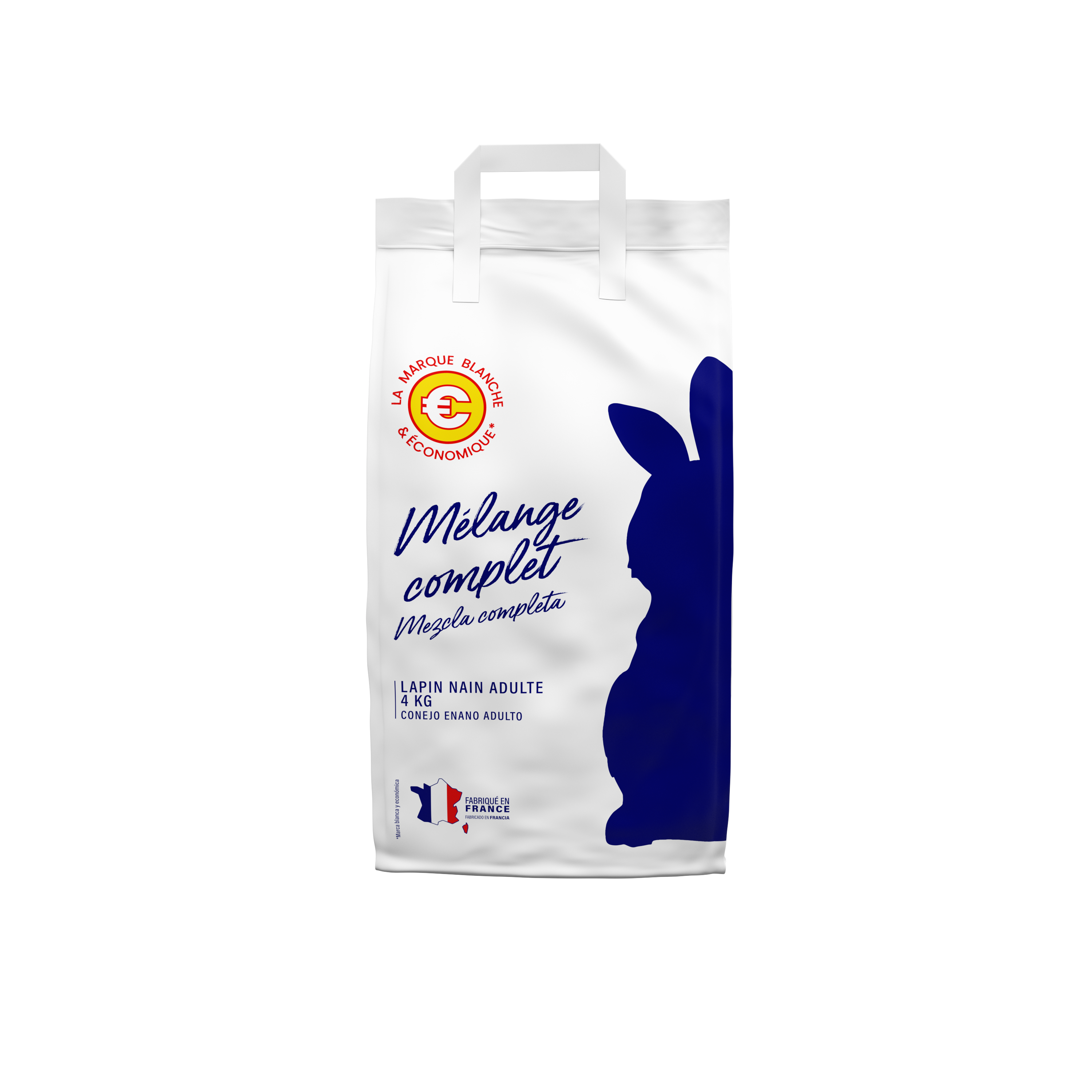 Marque Blanche et Economique - Mélange complet pour lapins nains - 4 kg - Imagen 1