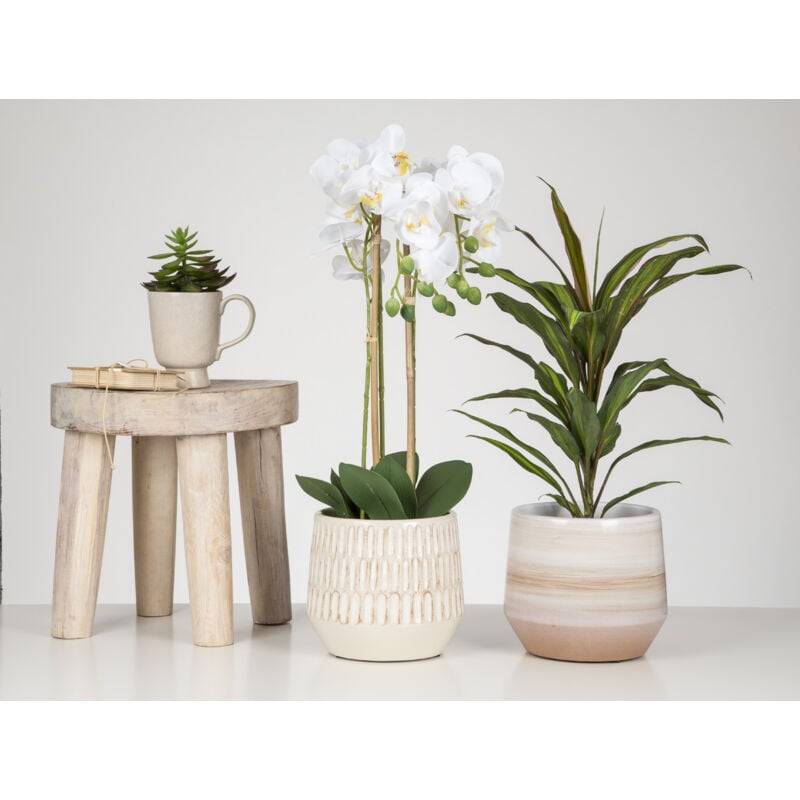 Pot de fleurs Mavi céramique beige Ø17.64 cm H.16.5 cm - Scheurich - Image 1