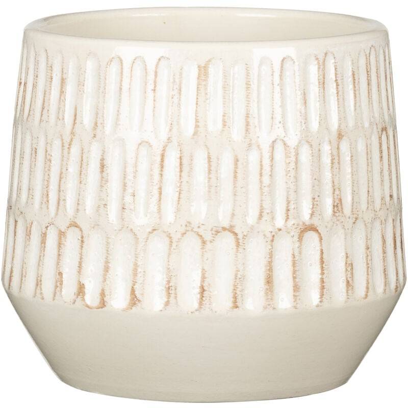 Pot de fleurs Mavi céramique beige Ø17.64 cm H.16.5 cm - Scheurich - Image 3