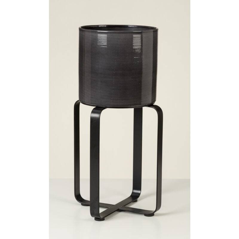 Support Avignon 27 pour plantes métal noir satin Ø23.2 cm H.27.3 cm - Scheurich - Imagen 3