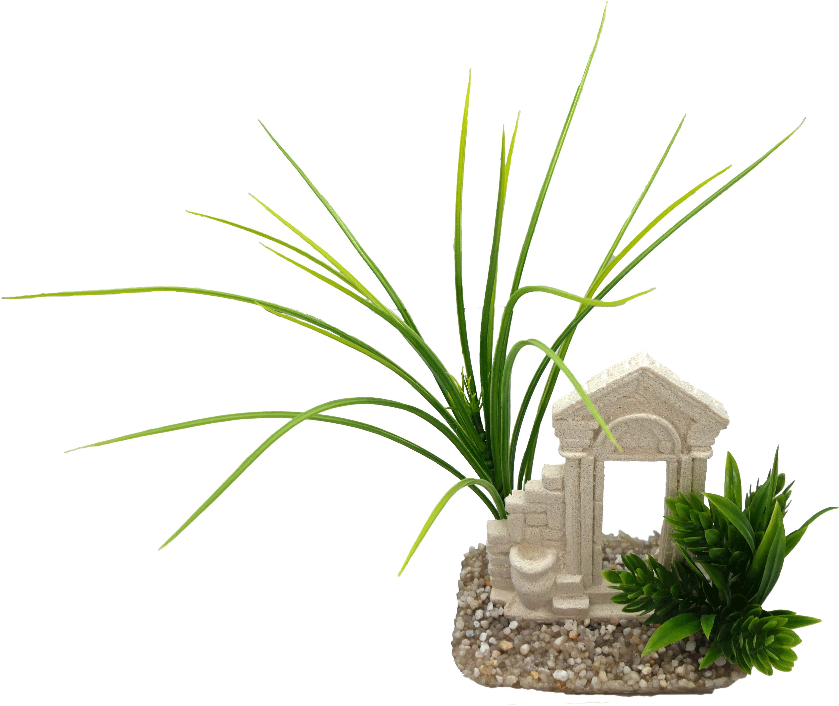 Labéo - Décor colonne vert - H.23 cm - Labéo