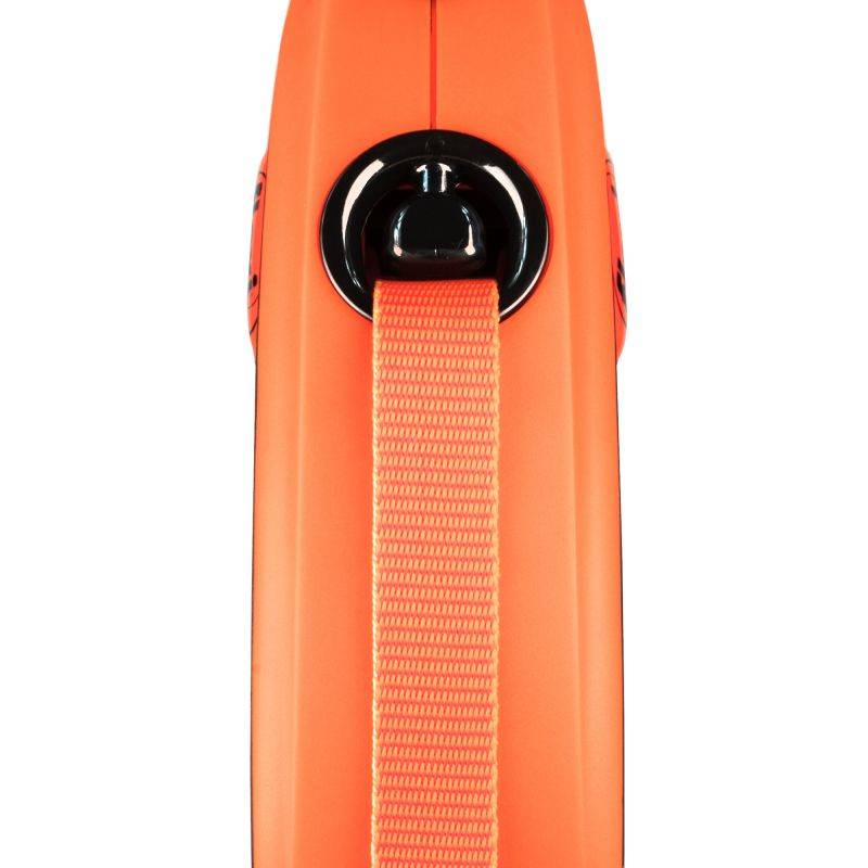 Laisse Xtreme type enrouleur sangle orange L.5 m modèle M chiens 35 Kg - Zolux - Imagen 2