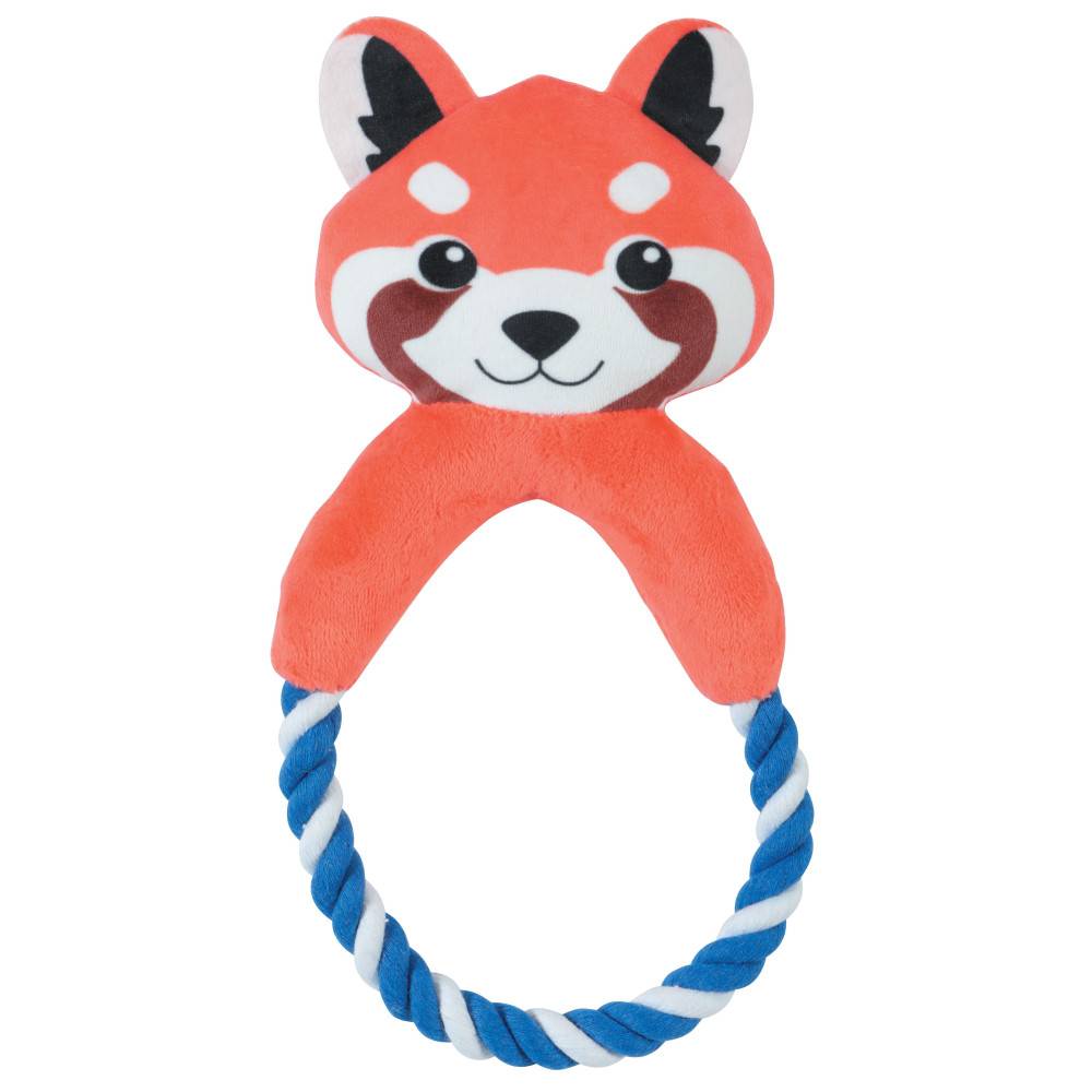 Peluche panda jouet pour chien coton noir L.12.5 cm l.5 cm H.25.5 cm - Zolux - Image 1