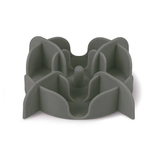 Support anti-glouton silicone gris ø17.5 cm pour chien - Zolux - Image 2