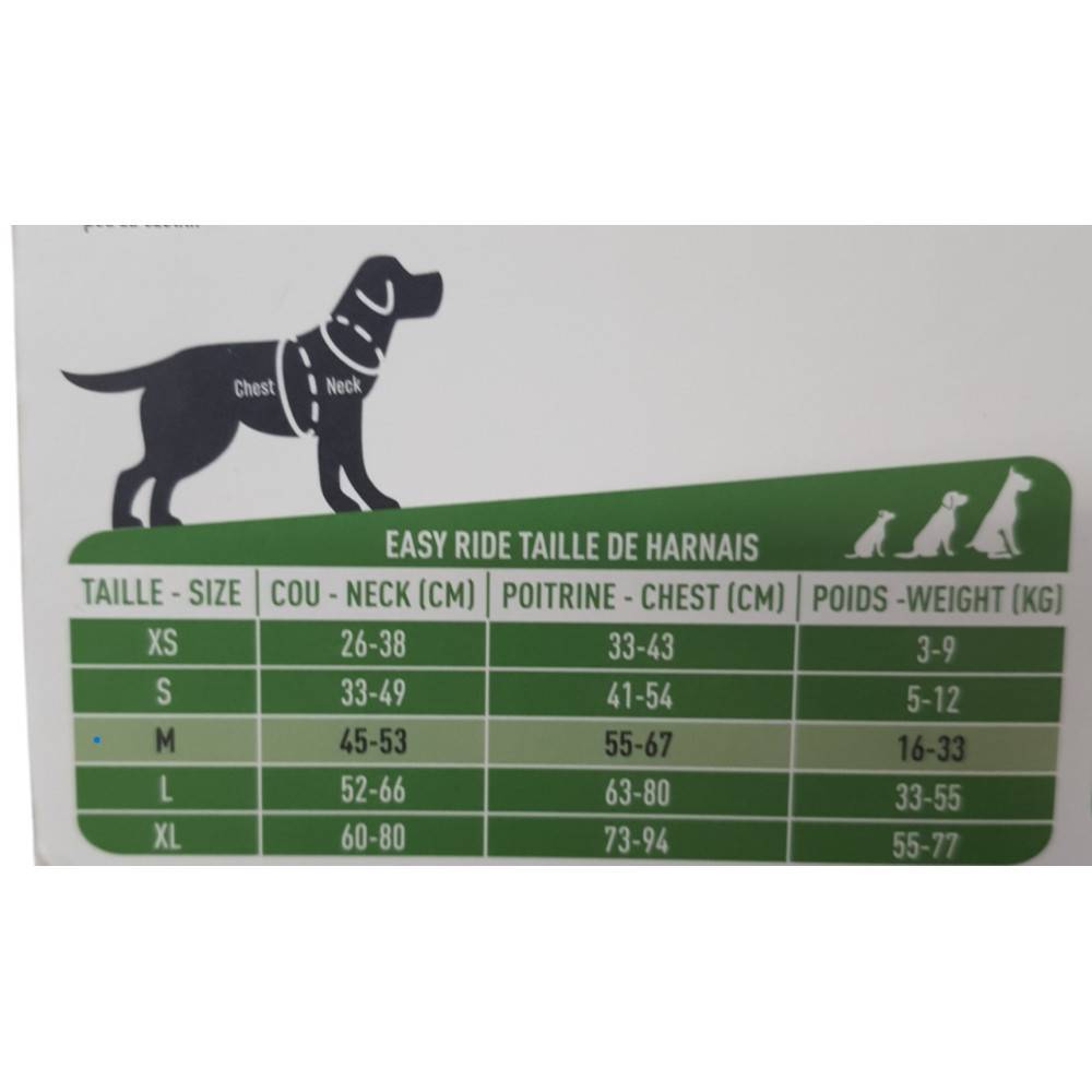 Harnais Easyride en tissu respirant noir pour chien M - Zolux - Imagen 3