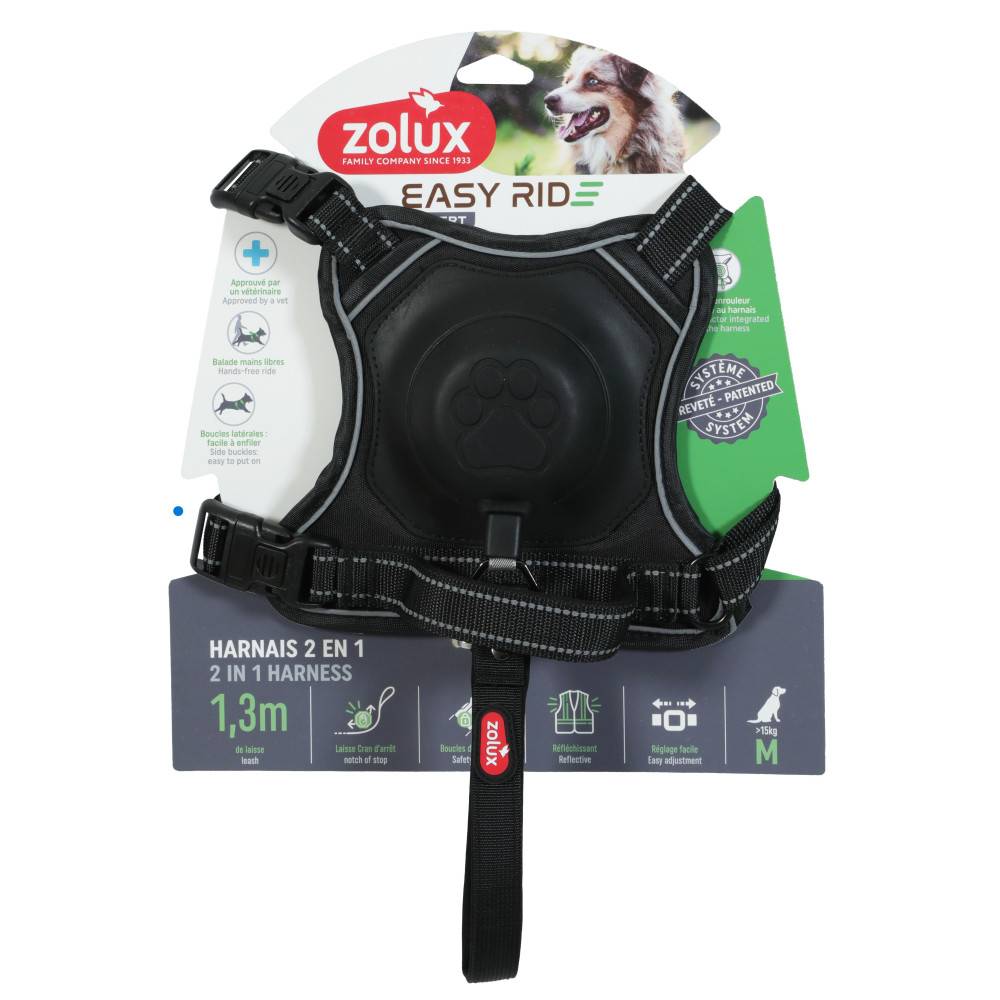Harnais Easyride en tissu respirant noir pour chien M - Zolux - Imagen 6