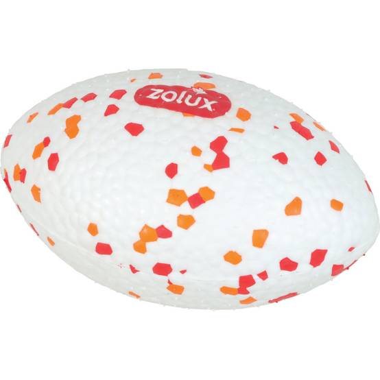 Ballon Rugby flottant jouet pour chien en ETPU blanc L.14 cm Ø7.5 cm - Zolux - Image 2