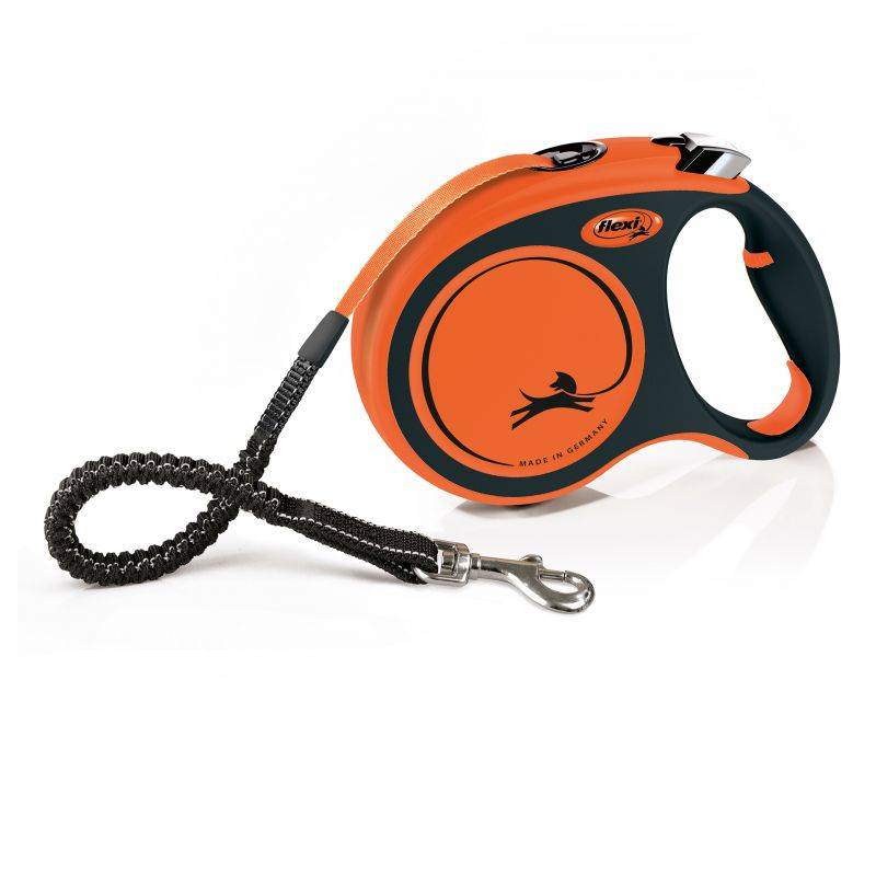 Laisse rétractable pour grand chien sangle orange L.500 cm modèle Xt30t5-251-or - Zolux - Image 4