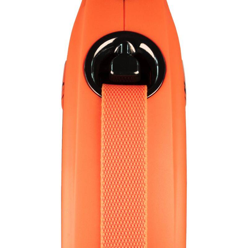 Laisse rétractable pour grand chien sangle orange L.500 cm modèle Xt30t5-251-or - Zolux - Image 3