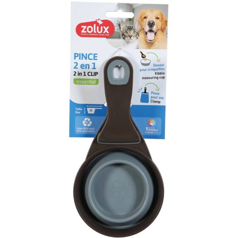 Pince doseur silicone M gris L.19.5 cm l.10 cm H.4 cm - Zolux - Imagen 2