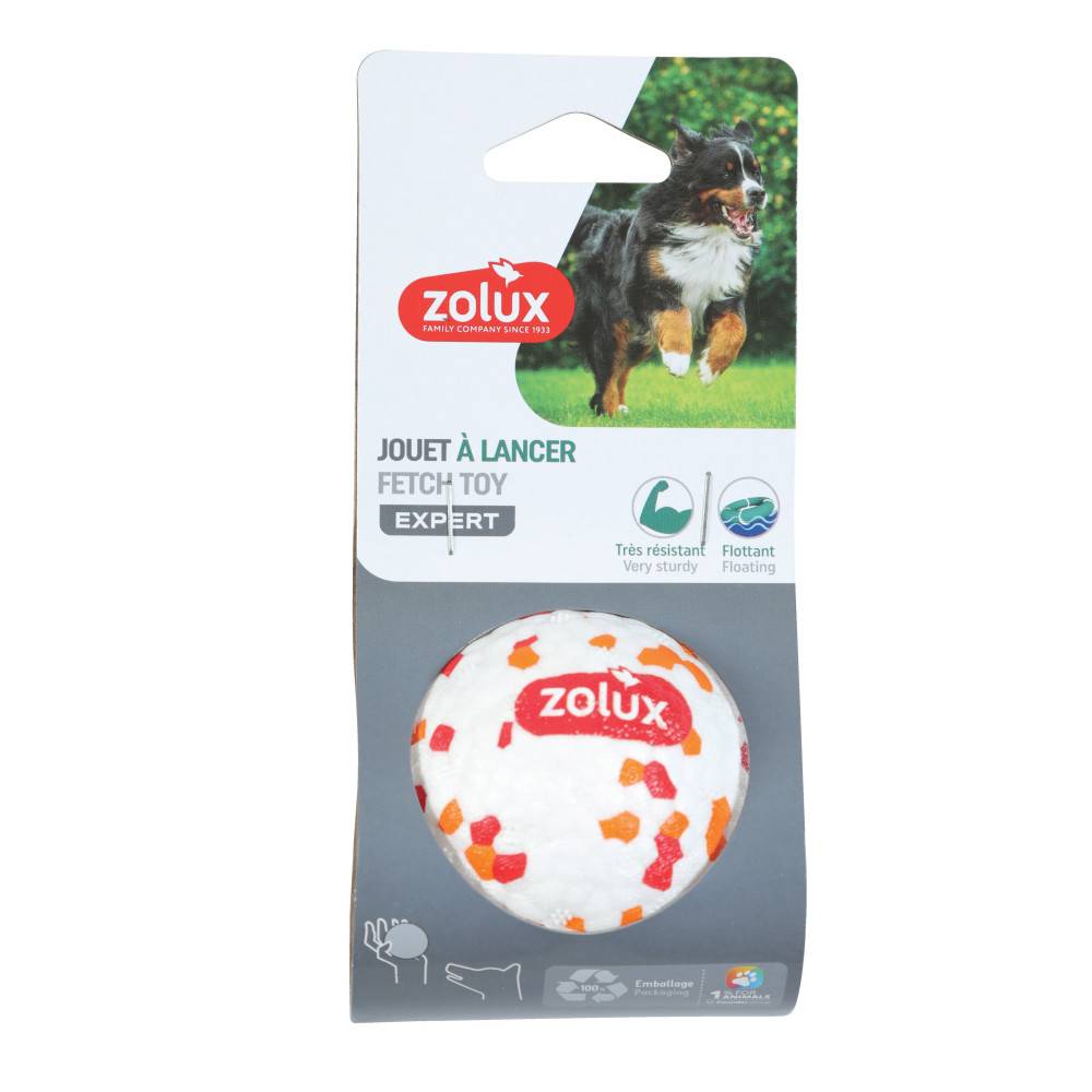 Balle flottante Ø6.3 cm en ETPU blanc pour chien - Zolux - Image 2