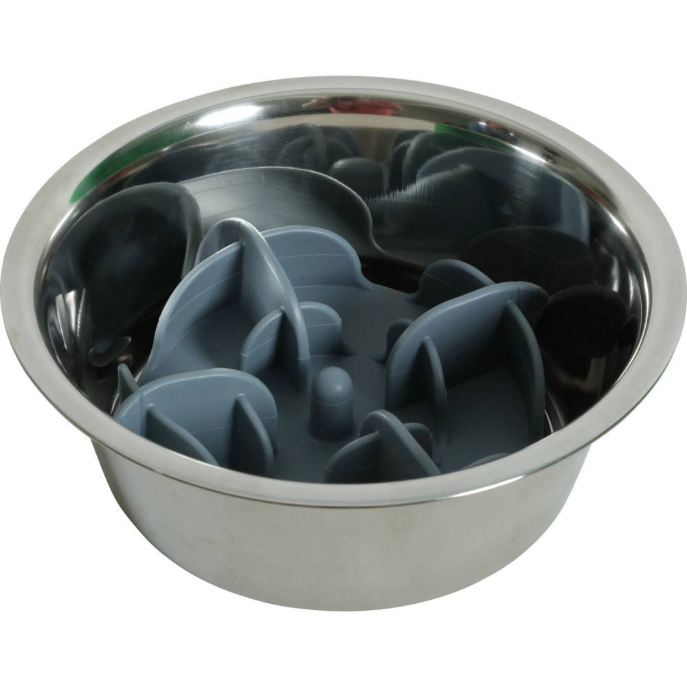 Support anti-glouton petit chien silicone gris Ø13.5 cm H.3.5 cm - Zolux - Image 2