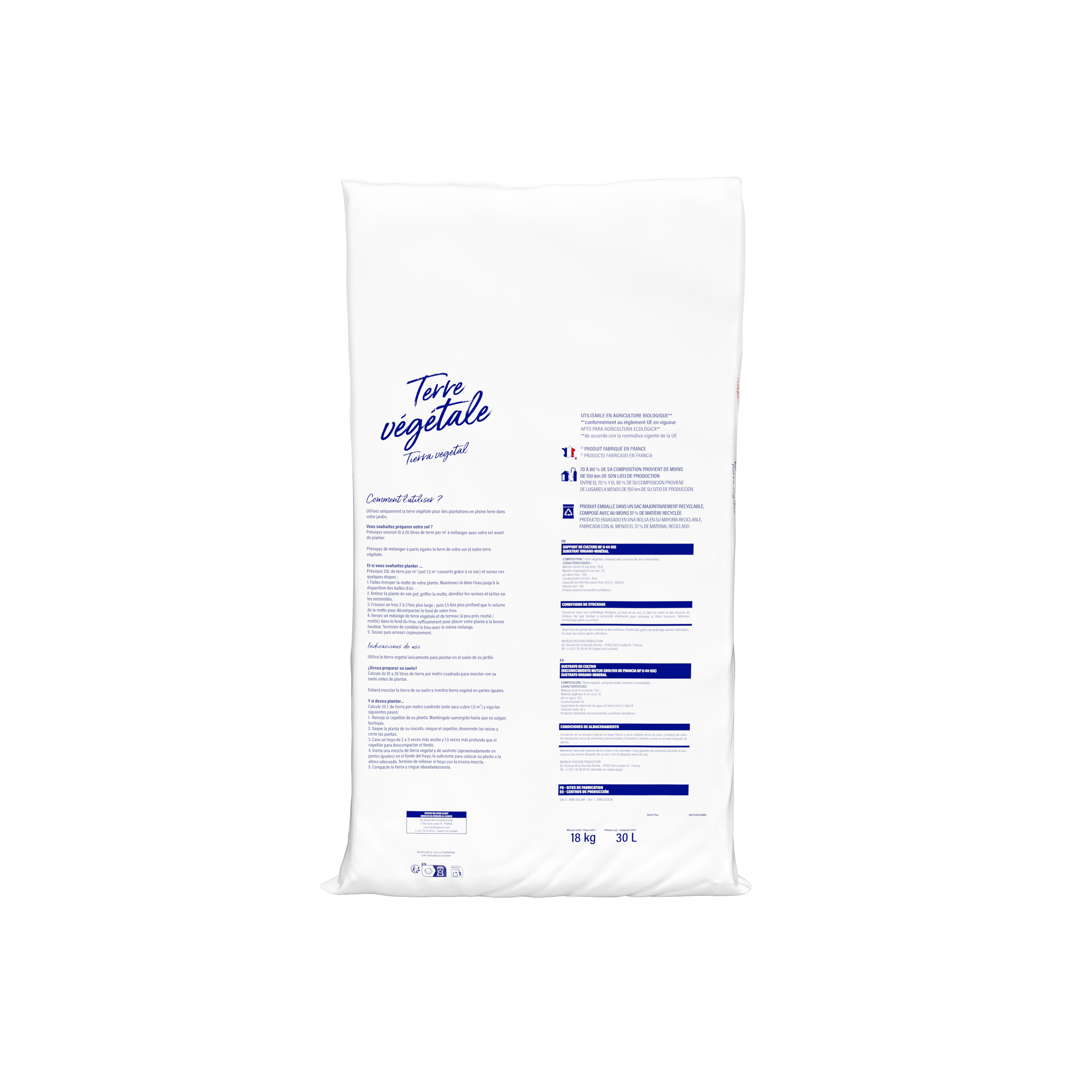 Marque Blanche et Economique - Terre végétale 30L - Imagen 2