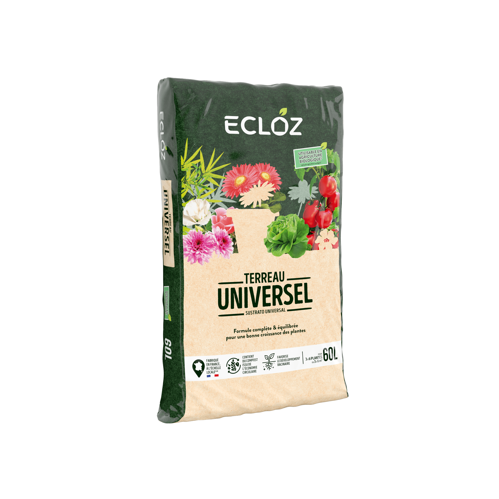 Ecloz - Terreau universel 60L - ECLOZ - Imagen 1