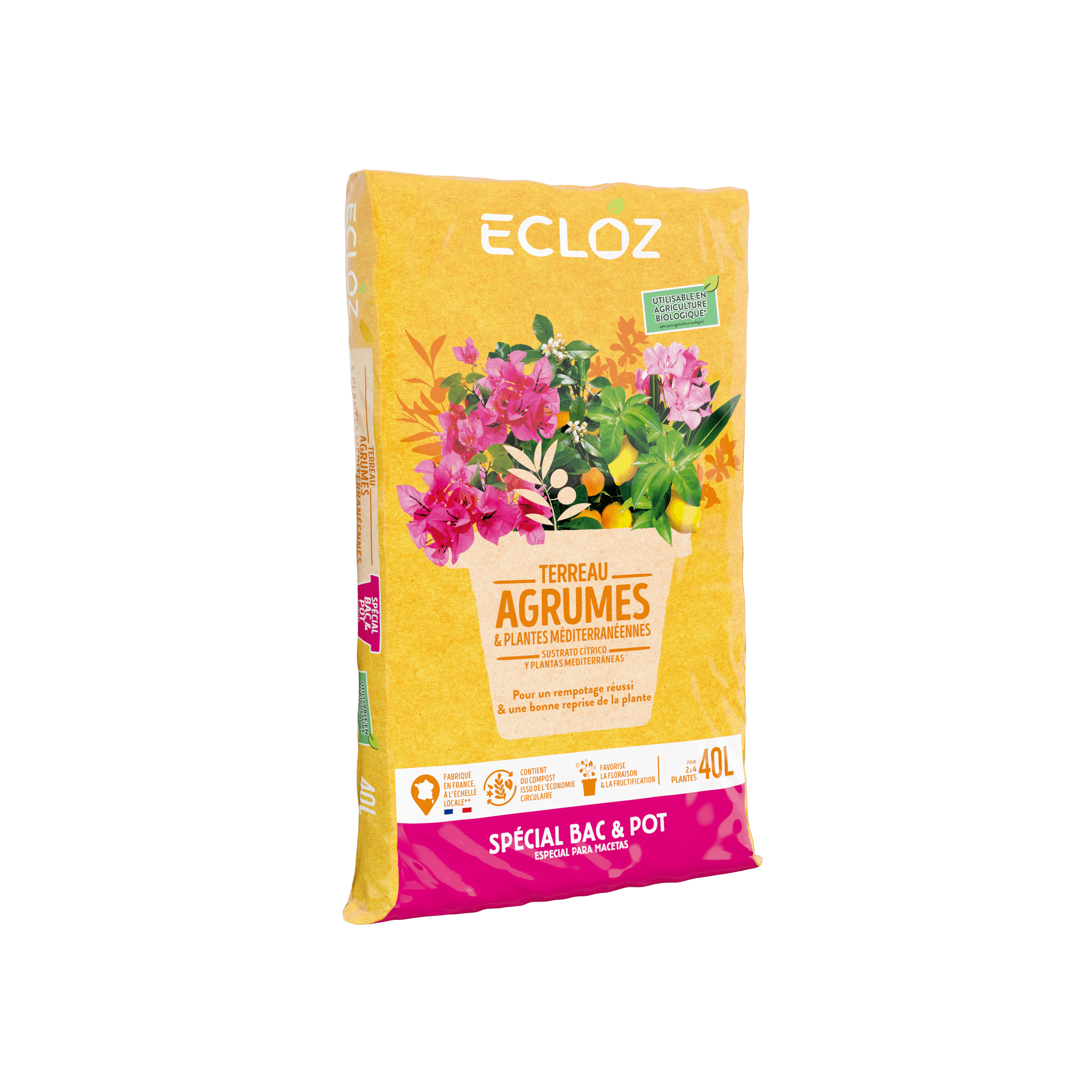 Ecloz - Terreau plantes méditérranéennes contenant 40L - ECLOZ - Imagen 1