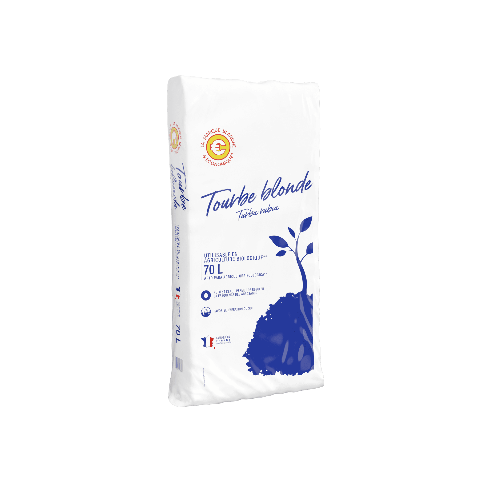 Marque Blanche et Economique - Tourbe blonde 70L - Imagen 1