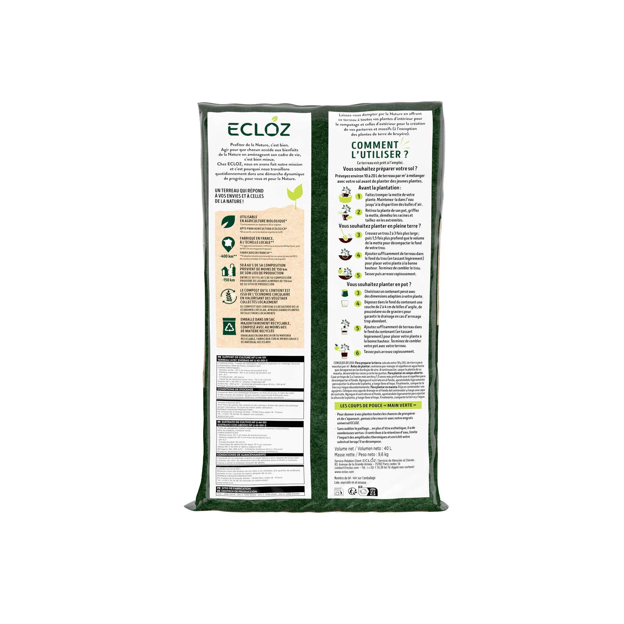 Ecloz - Terreau universel 40L - ECLOZ - Image 2