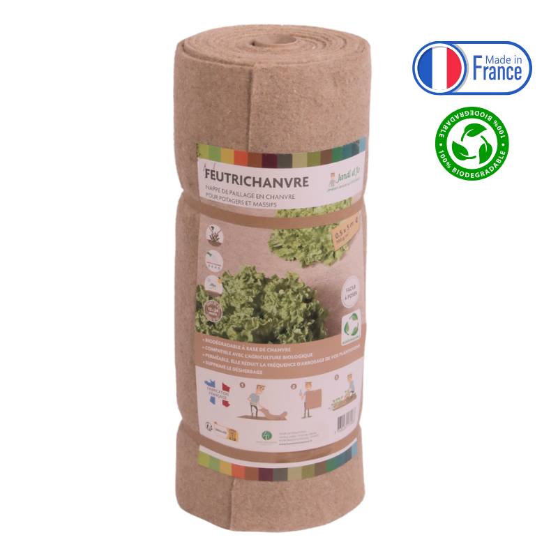 Jardi d'Jo - Nappe de Paillage en Chanvre - L.5x l.0.5m - Imagen 1