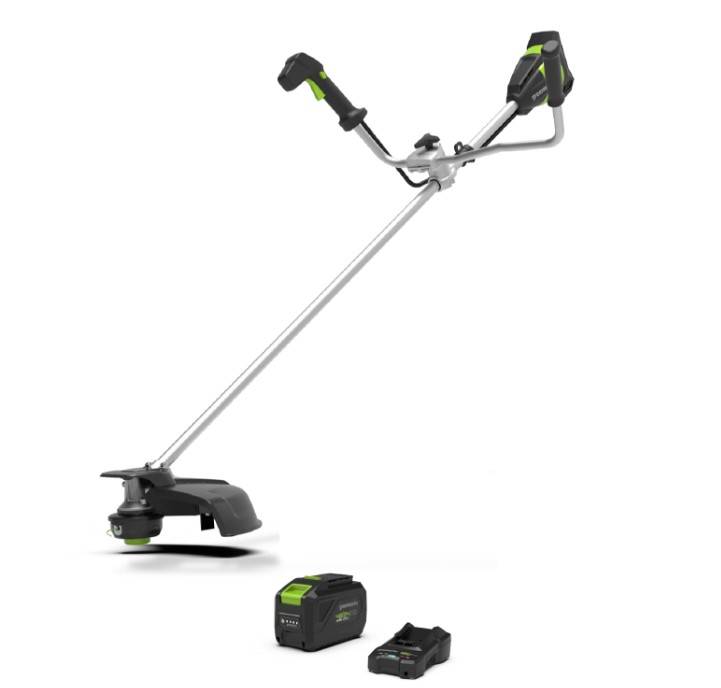Greenworks - Débroussailleuse 48V BRUSHLESS guidon double + harnais (KIT 1x4Ah)  - GREENWORKS - Image 1