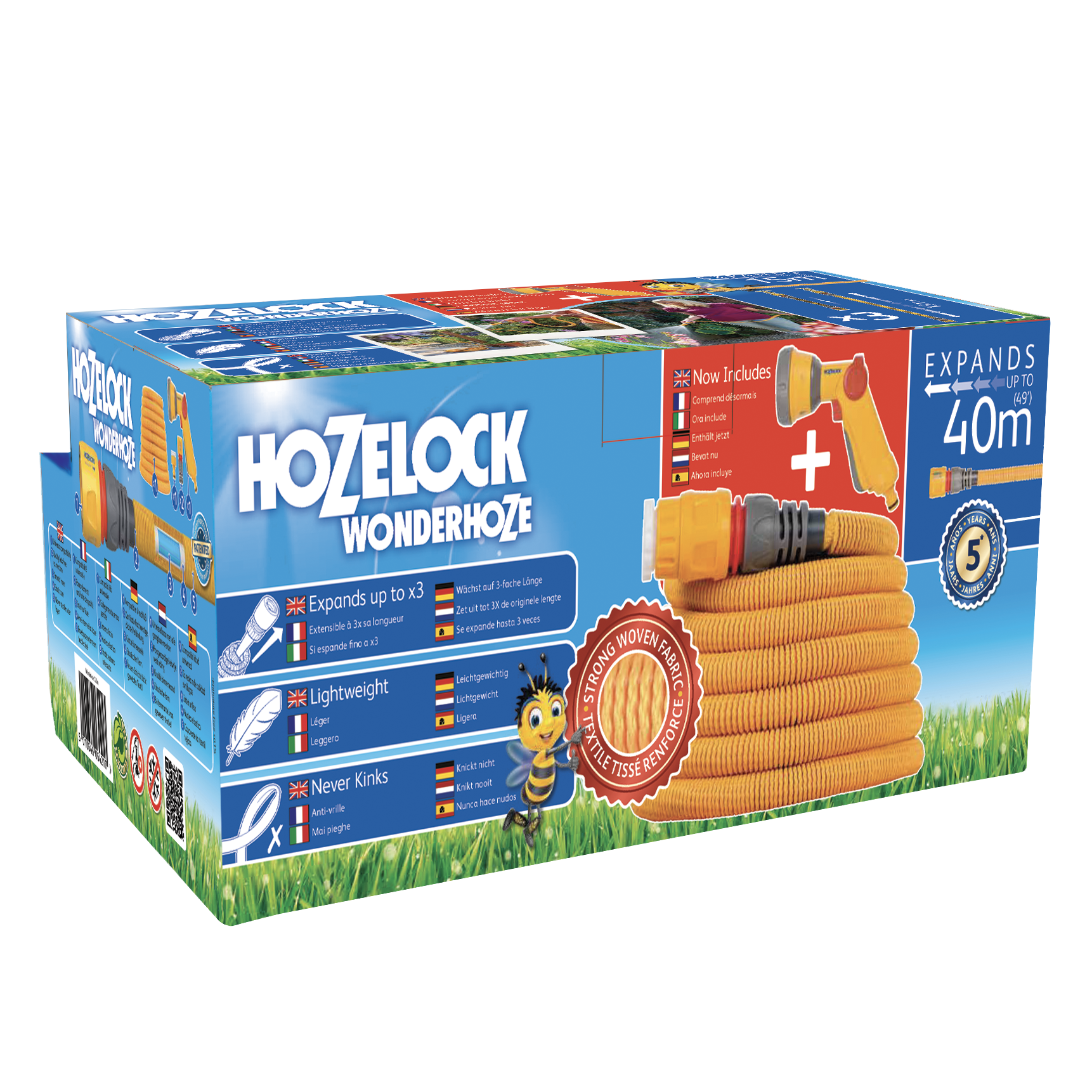 Tuyau extensible WONDERHOZE 40m + pistolet Multispray