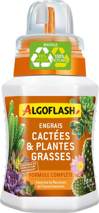 Algoflash - Engrais cactées et plantes grasses 250 mL - Algoflash